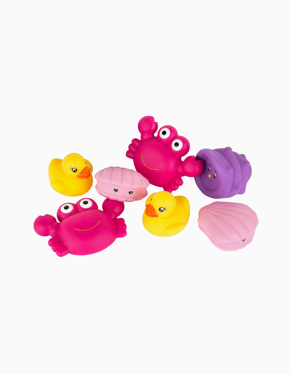 Playgro  - Drijvende badspeeltjes -  Geschenkset - 7 stuks, Badspeelgoed, Playgro, Keekabuu