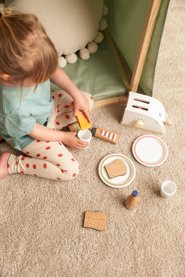 Kids Concept - Houten Speelset - Flessen en Blikken, Activiteiten Speelgoed, Kid's Concept, Keekabuu