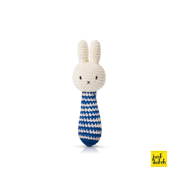 Just Dutch - Nijntje handmade gestreepte Rammelaar, Rammelaars, Just Dutch, Keekabuu