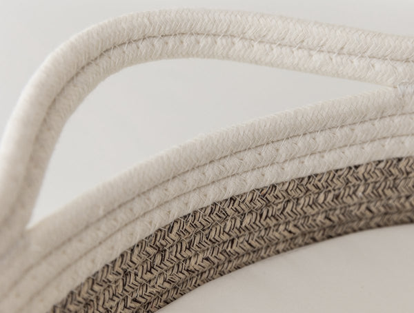 Yunioo - Wickelauflage - Moseskorb - Weiß/Beige (80cm)