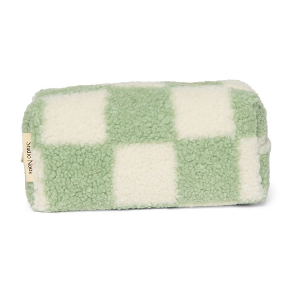 Studio Noos - Kulturtasche - Karierter Teddybeutel