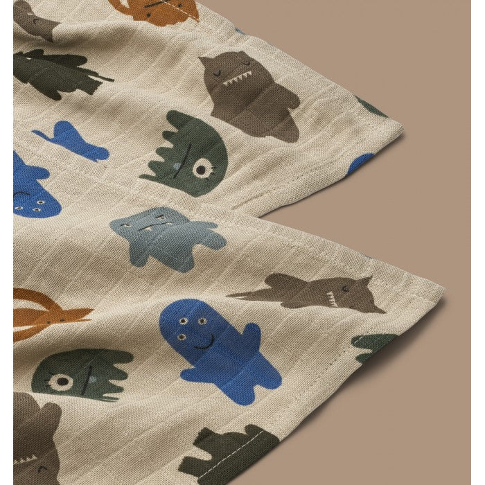 Liewood - Hydrofiele Doeken Lewis (Set van 2), Hydrofiele doeken, Liewood, Keekabuu