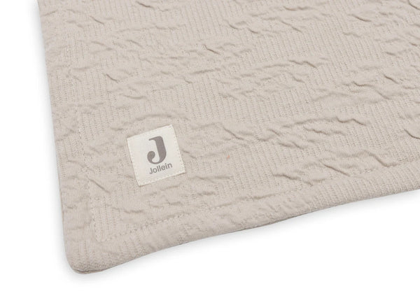 Jollein - Wieg deken 75x100cm Soft Waves Nougat/Velvet - Keekabuu