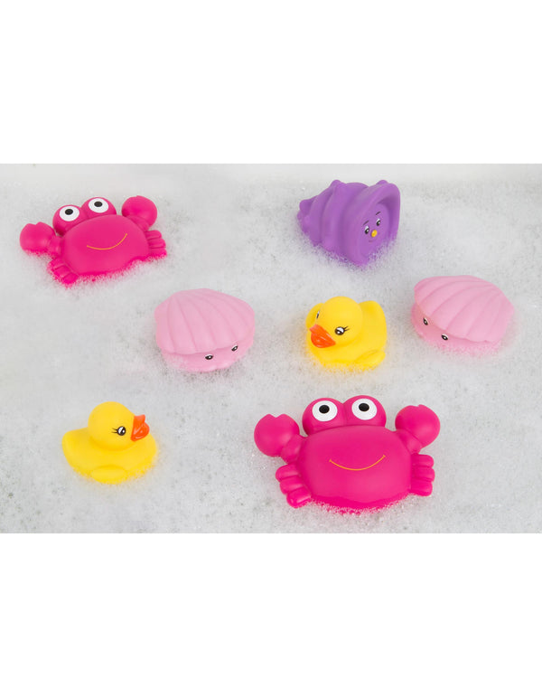 Playgro  - Drijvende badspeeltjes -  Geschenkset - 7 stuks, Badspeelgoed, Playgro, Keekabuu