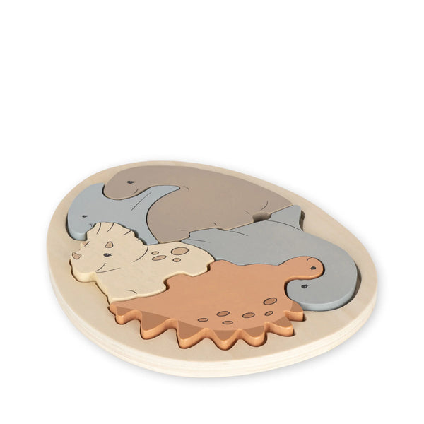 Konges Slojd - Houten Puzzel Dinosaurusei, Puzzels, Konges Slojd, Keekabuu