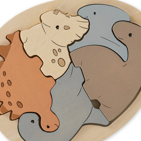 Konges Slojd - Houten Puzzel Dinosaurusei, Puzzels, Konges Slojd, Keekabuu