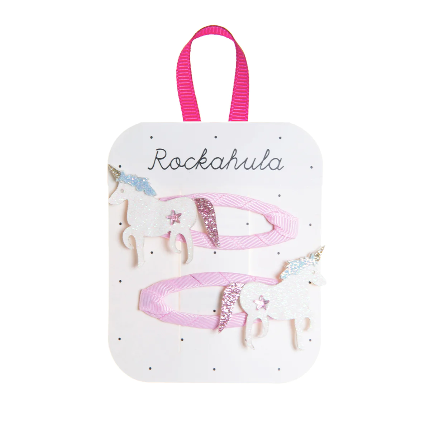 Rockahula - Haarclipjes Unicorn - Set van 2, Haaraccessoires, Rockahula, Keekabuu