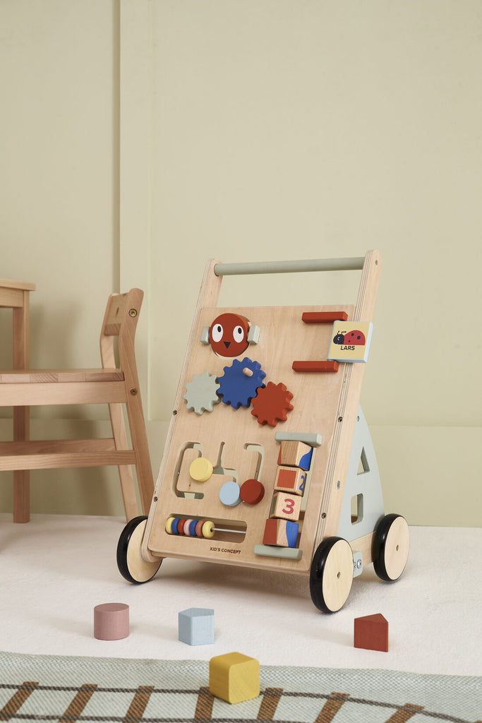 Kids Concept - Babyloopwagen met activiteitenbord - Keekabuu