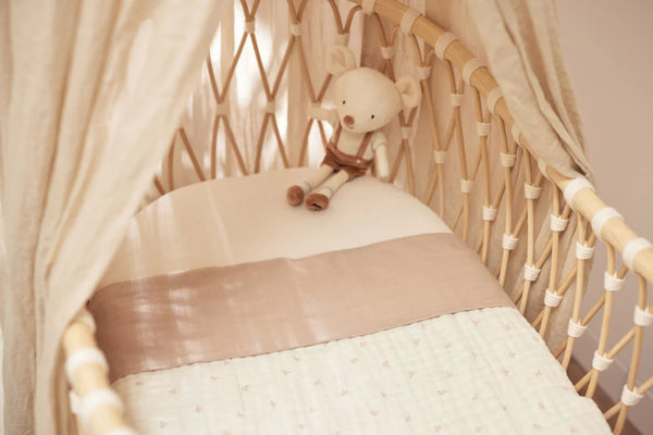 Jollein - Hydrofiel Wieg deken 75x100cm - Harvest Wild Rose - Keekabuu