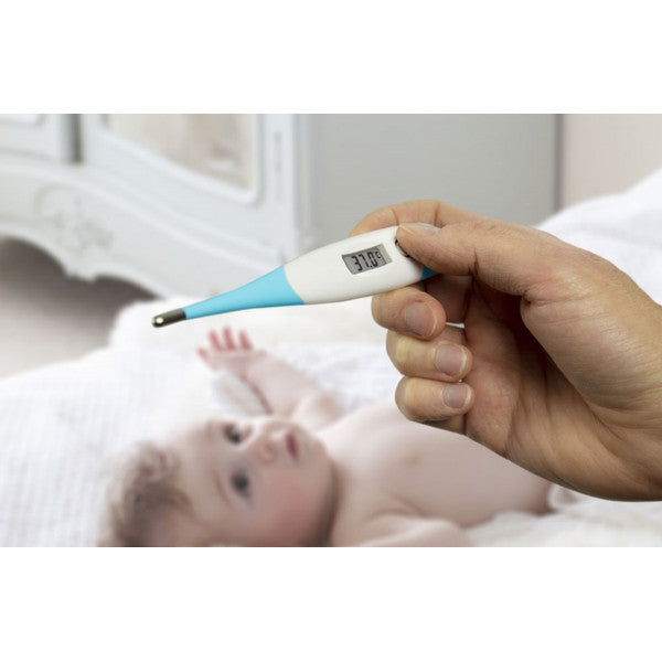 Alecto - BC-19 Digitale Thermometer met Koortsalarm en Geheugenfunctie - Blauw, Verzorgingsaccessoires, Alecto, Keekabuu
