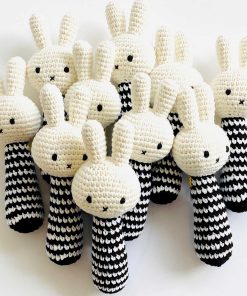 Just Dutch - Nijntje handmade gestreepte Rammelaar, Rammelaars, Just Dutch, Keekabuu