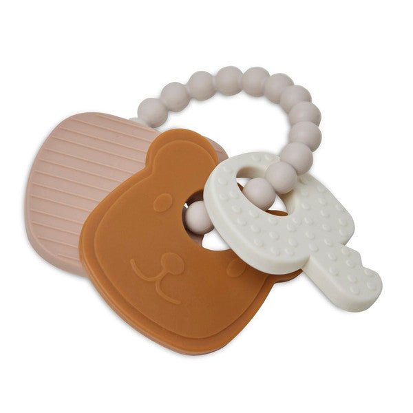 Jollein Teething ring Silicone Teddy Bear Keekabuu