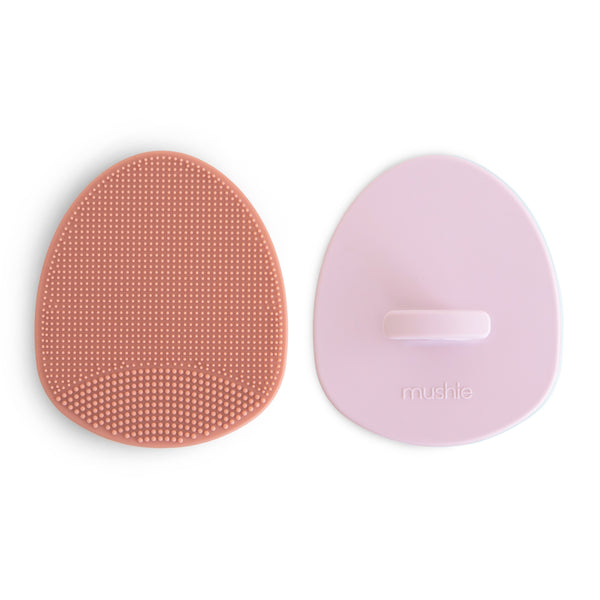 Mushie- Brosse à bébé Anti-Berg pervenche (lot de 2)