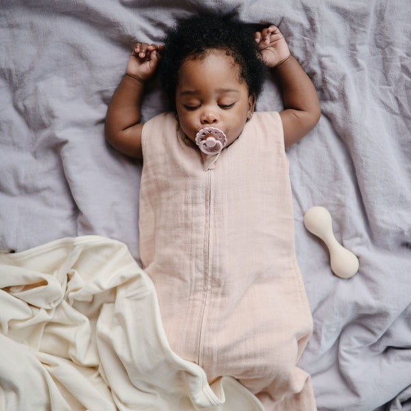 Mushie - Couverture pour bébé en côtes - 100% coton biologique