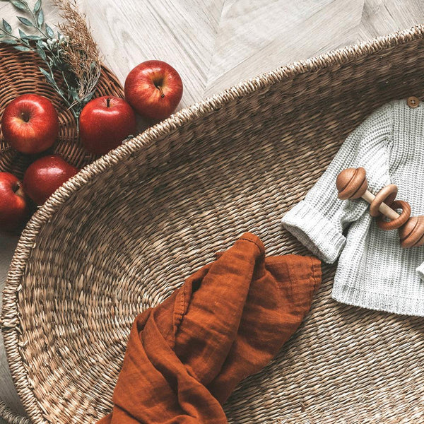 Ollie Ella - Changing Basket - Nyla Seegrass Changing Basket - Natural