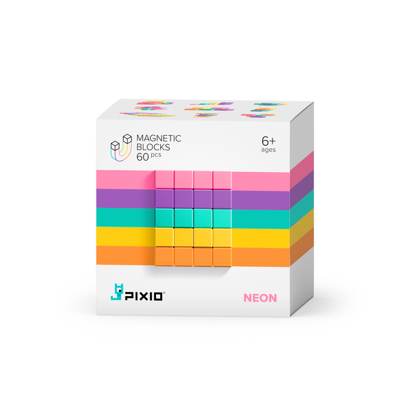 Pixio - Magnetische Blokjes Abstract Serie - 60 stuks - Keekabuu