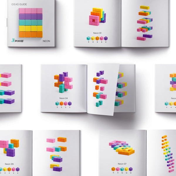 Pixio - Magnetische Blokjes Abstract Serie - 60 stuks - Keekabuu