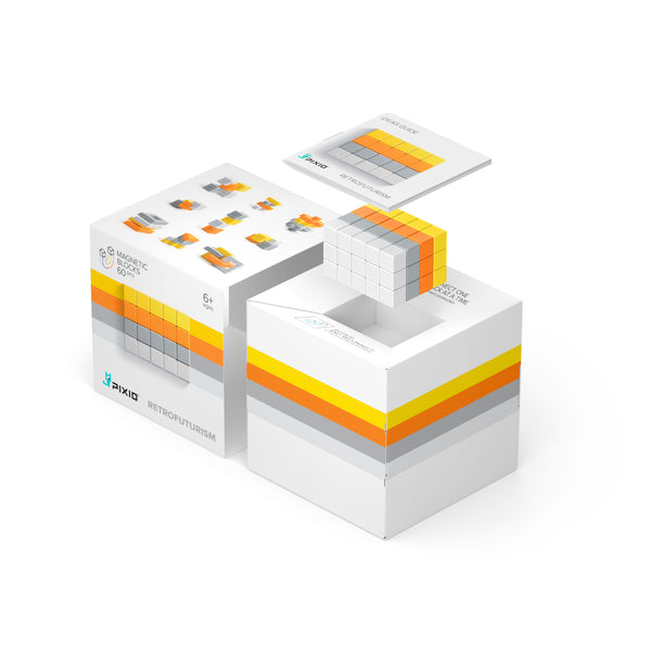 Pixio - Magnetische Blokjes Abstract Serie - 60 stuks - Keekabuu