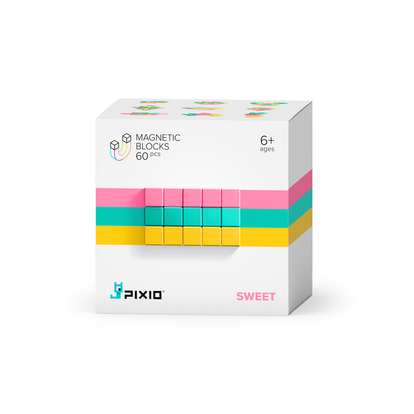 Pixio - Magnetische Blokjes Abstract Serie - 60 stuks - Keekabuu