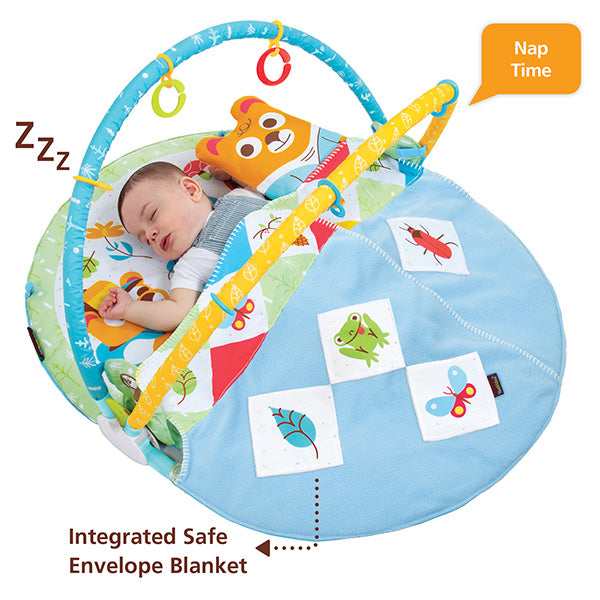 Yookidoo - Gymotion - Play n nap Speelkleed - met boog, Babygyms & speelkleden, Yookidoo, Keekabuu