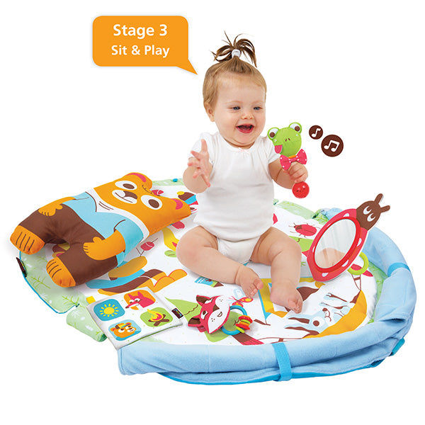 Yookidoo - Gymotion - Play n nap Speelkleed - met boog, Babygyms & speelkleden, Yookidoo, Keekabuu