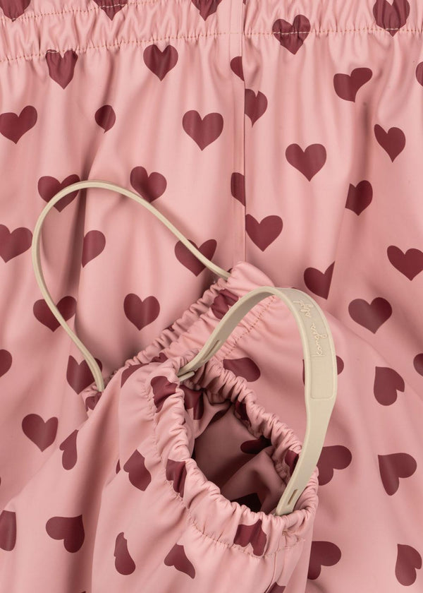 Konges Slojd - Regenpak - Girl Rainy Palme (2-delig) - Amour Pink