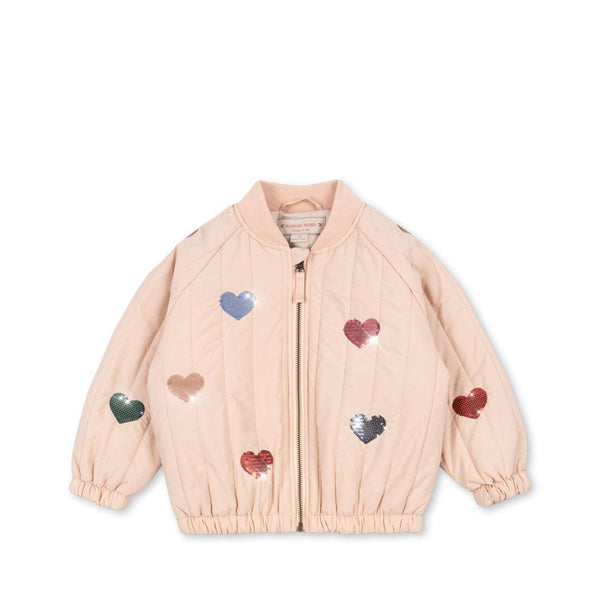 Konges Slojd - Jackets - Thermal Jacket - Bomber Jacket - Juno Bomber Jacket with Pails - Twilight Mauve