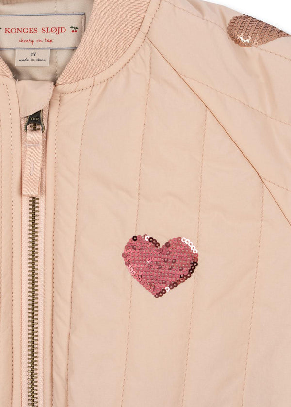 Konges Slojd - Jackets - Thermal Jacket - Bomber Jacket - Juno Bomber Jacket with Pails - Twilight Mauve