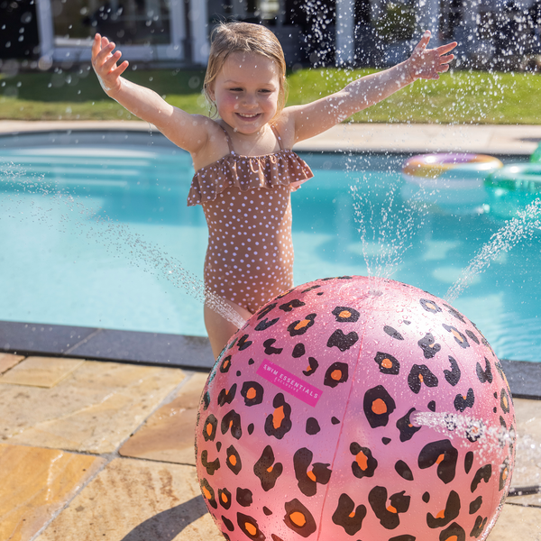 Swim Essentials -  Opblaasbare bal sproeier Panterprint, Watersproeier, Swim Essentials, Keekabuu