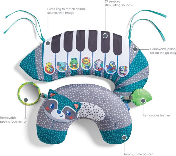 Infantino - Grow With Me 3-in-1 Piano Buiktrainer, Activiteitsspeelgoed voor baby's, Infantino, Keekabuu