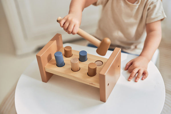 Jollein - Houten Hamerbank - Blauw, Hamerbanken & vormenstoven, Jollein, Keekabuu