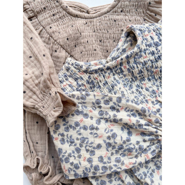 Konges Sløjd - Coco Smock Romper met Print, Rompertjes, Konges Slojd, Keekabuu