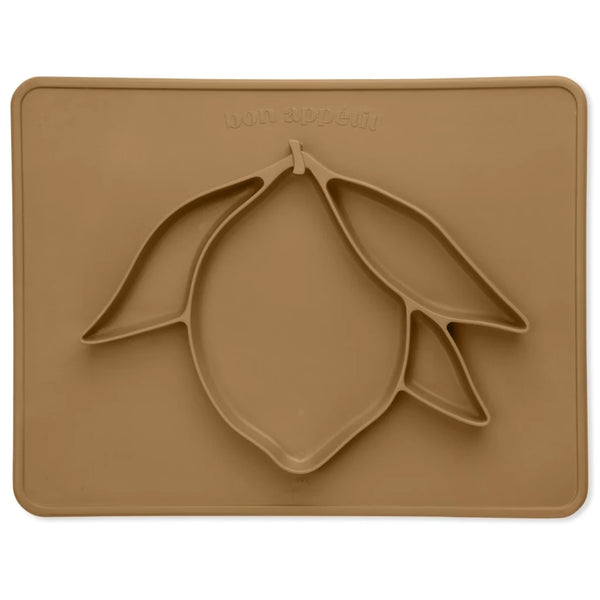 Konges Sløjd -  Siliconen Bord met Placemat -  Citroen, Borden, Konges Slojd, Keekabuu