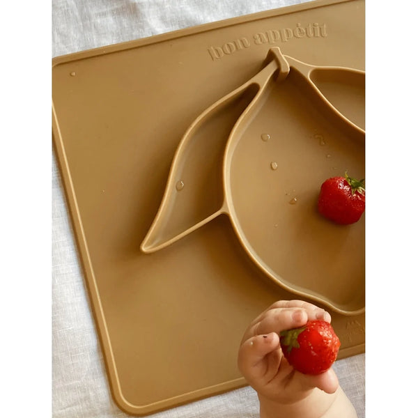 Konges Sløjd -  Siliconen Bord met Placemat -  Citroen, Borden, Konges Slojd, Keekabuu