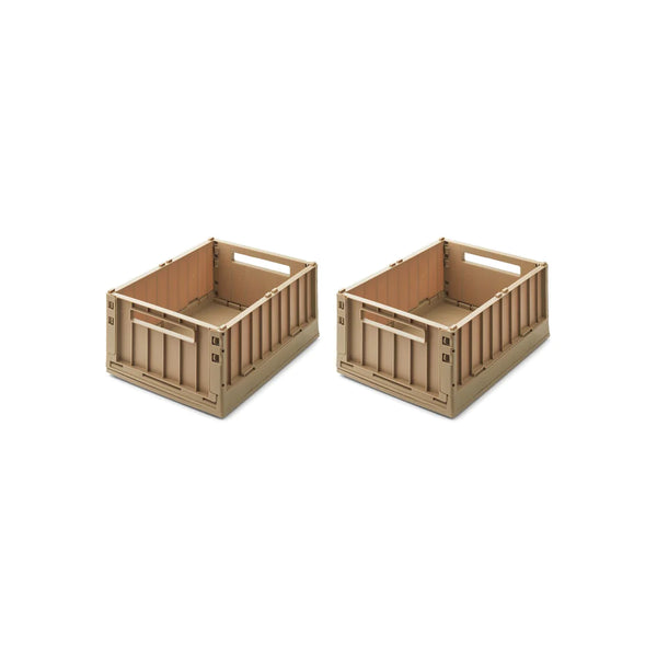 Liewood - Opbergkrat Weston met Deksel Medium (Set van 2), Opbergdozen, Liewood, Keekabuu