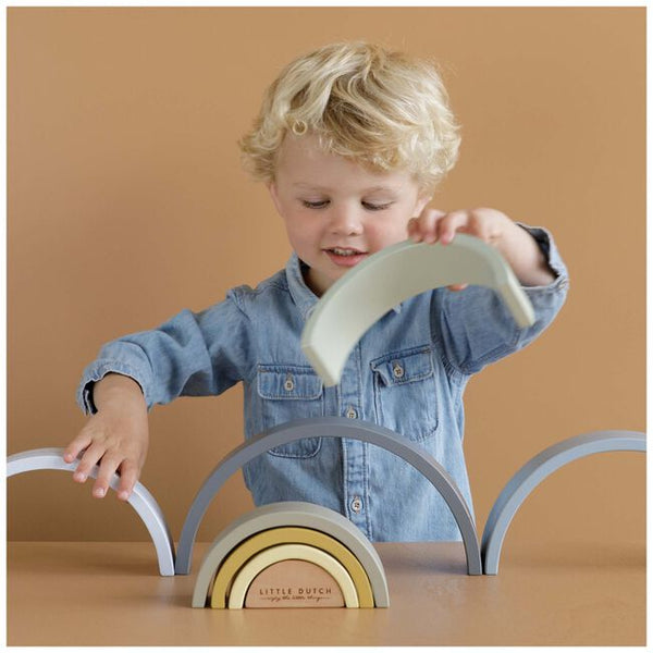 Little Dutch - Regenboog Blue, Houten speelgoed, Little Dutch, Keekabuu