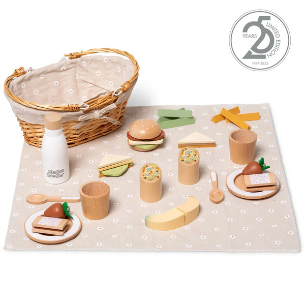 Mamamemo -  Gevulde Picknickmand, Houten speelgoed, Mamamemo, Keekabuu