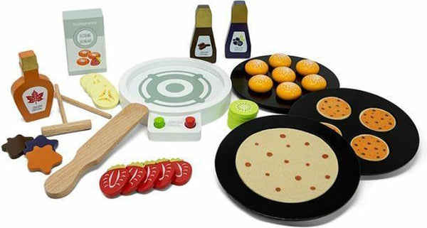 Mamamemo - Pannenkoekenset, Houten speelgoed, Mamamemo, Keekabuu