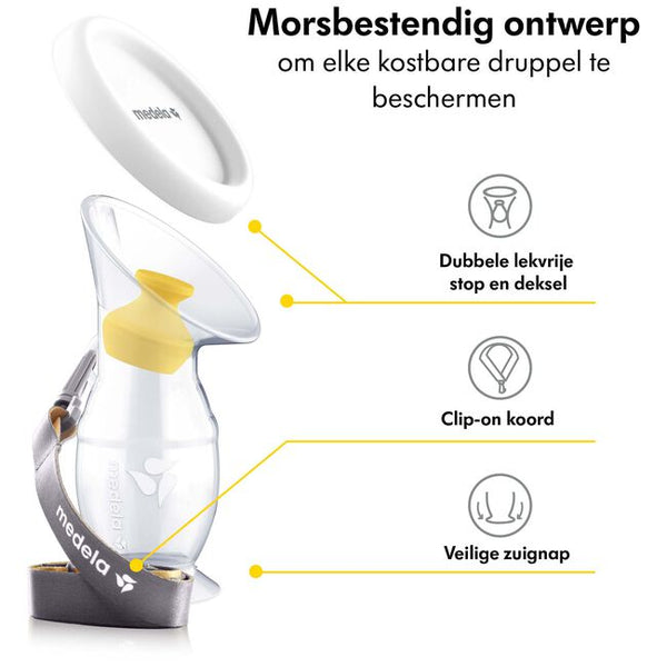 Medela - Siliconen Moedermelkcollector, , Medela, Keekabuu