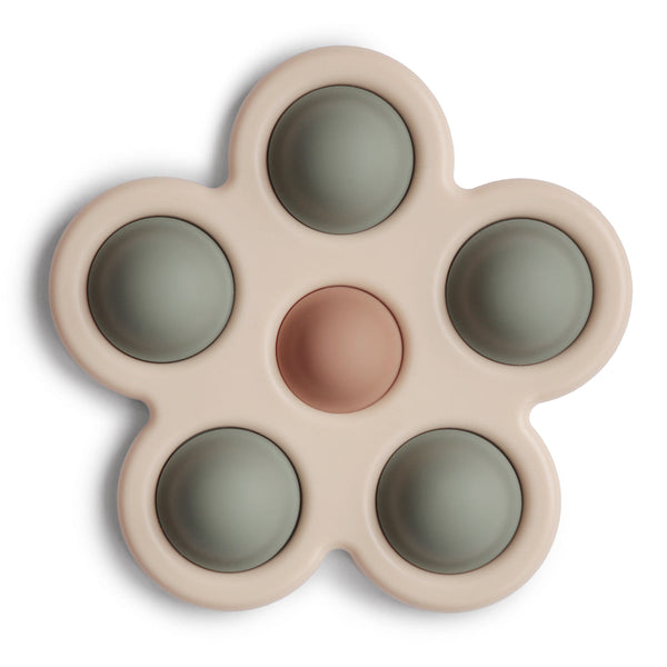 Mushie - Popi It Bloem - Sensorische Siliconen Speelgoed, Activiteiten speelgoed, Mushie, Keekabuu