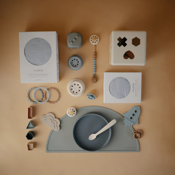 Mushie -  Silicone Bord met Zuignap, Borden & kommen, Mushie, Keekabuu