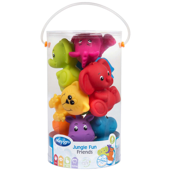 Playgro - Badspeeltjes jungle dieren, Badspeelgoed, Playgro, Keekabuu