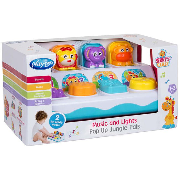 Playgro - Music And Lights Pop Up Jungle Pals, Activiteiten speelgoed, Playgro, Keekabuu