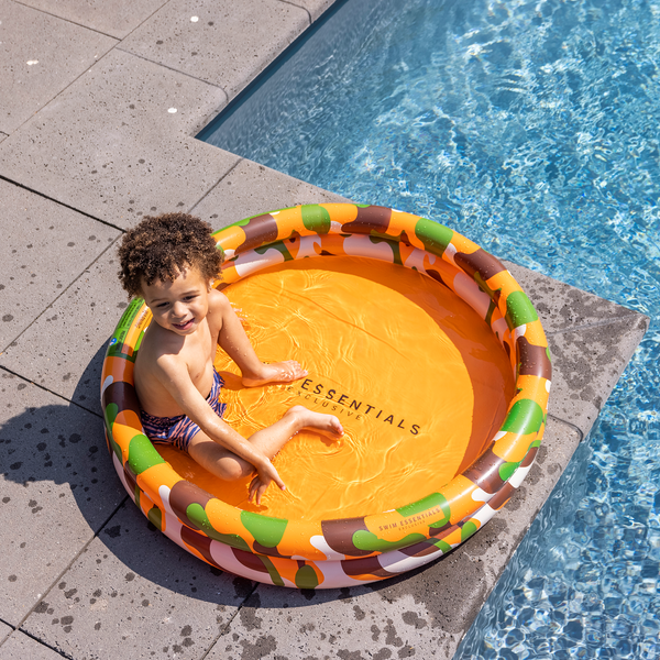 Swim Essentials - Opblaasbaar Kinder Zwembad Camouflage Ø 100 cm, Opblaasbaar zwembad, Swim Essentials, Keekabuu