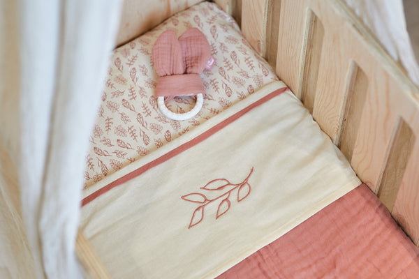 Jollein - Ledikant Hoeslaken Meadow (60x120cm), Hoeslakens, Jollein, Keekabuu