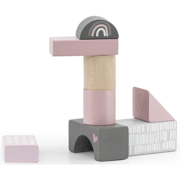 Label Label -  Houten Blokken Set (50 stuks), Houten speelgoed, Label Label, Keekabuu