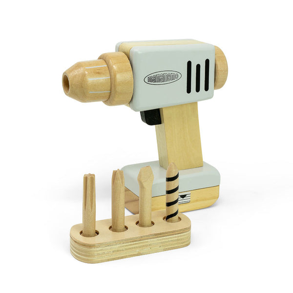 Mamamemo  - Boormachine Hout, Houten speelgoed, Mamamemo, Keekabuu