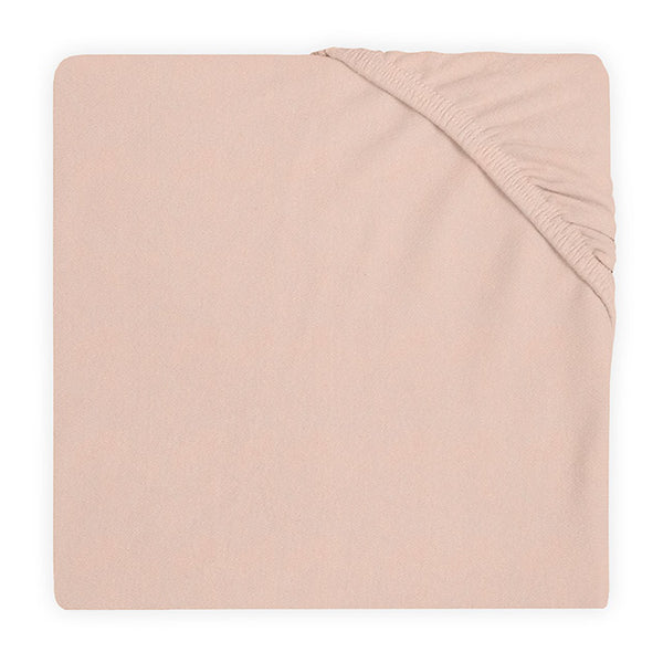 Jollein - Ledikant Hoeslaken Jersey | Pale Pink, Hoeslakens, Jollein, Keekabuu