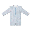 Little Dutch - Zwempak lange mouw - Blauw - Sunny Flowers, Zwemkleding, Little Dutch, Keekabuu