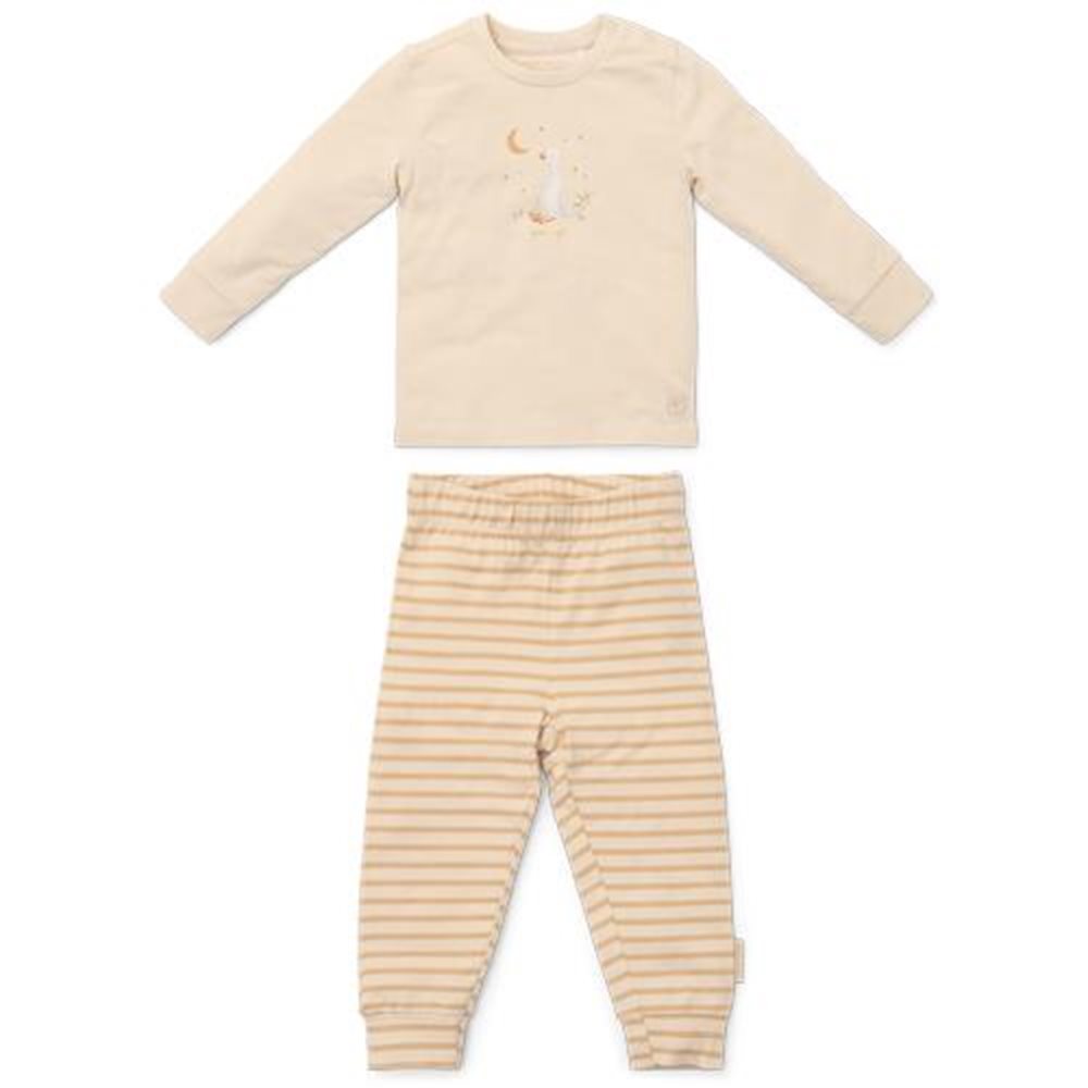 Little Dutch - Pyjama - Tweedelig - Natural Stripes - Baby Goose